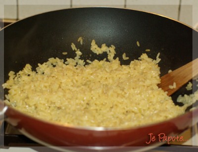 Cuisson du riz à risotto