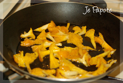 Cuisson des girolles