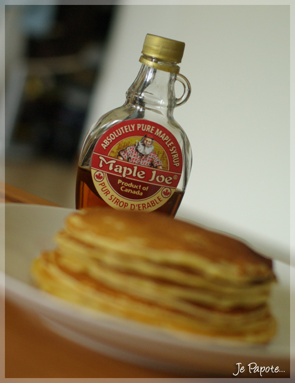Pancakes au sirop d'érable (Québec) Je Papote