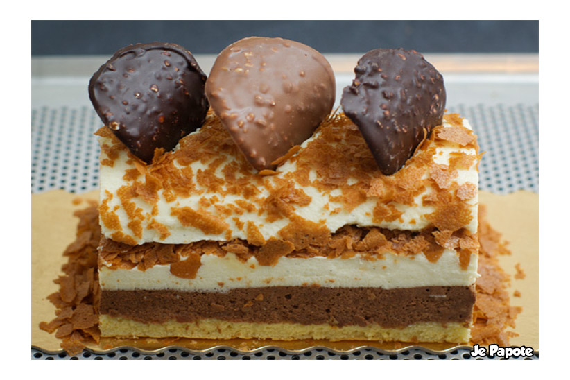 Buche chocolat caramel