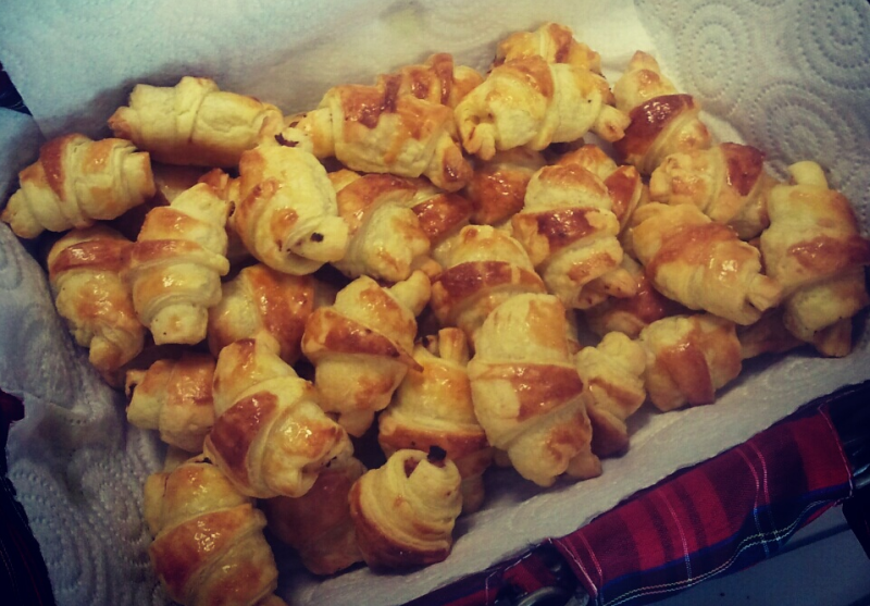 Mini Croissants au jambon