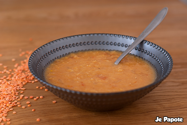 Soupe de lentilles corail