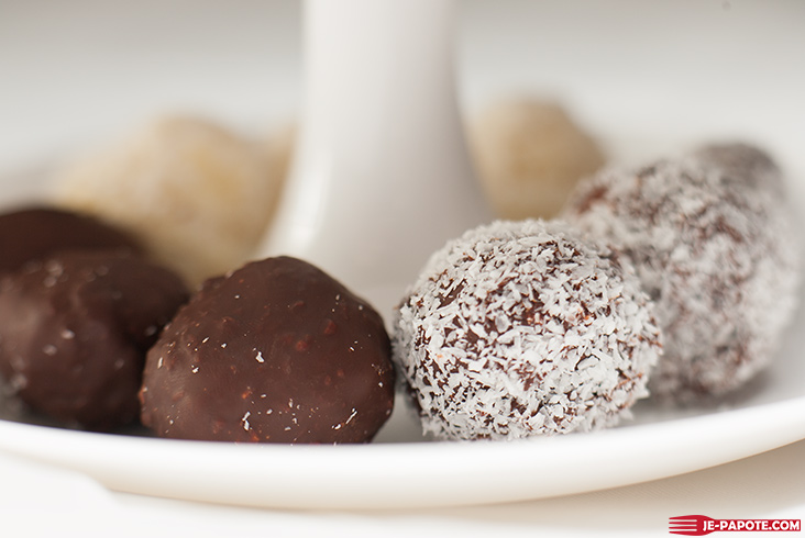 truffes chocolat blanc coco