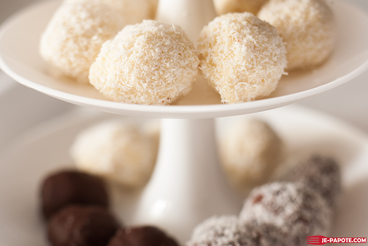 truffes chocolat blanc coco