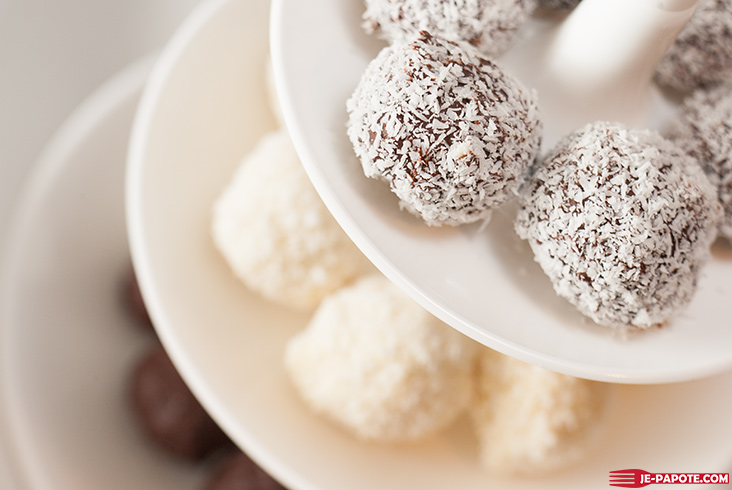 truffes chocolat blanc coco