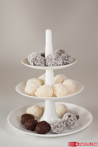 truffes chocolat blanc coco