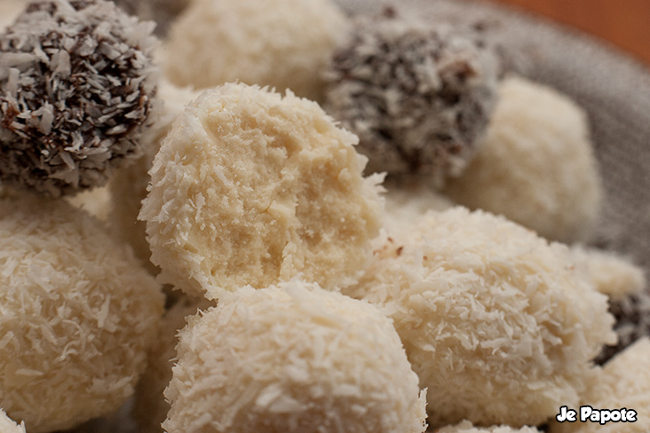 truffes chocolat blanc