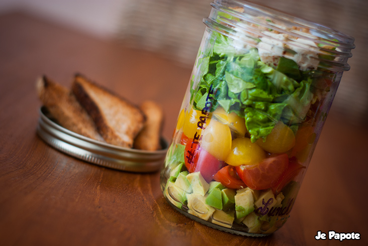 Salade in a jar