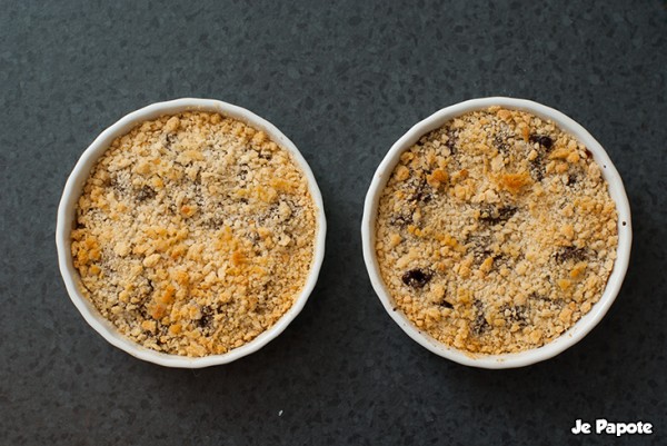 crumble banane chocolat