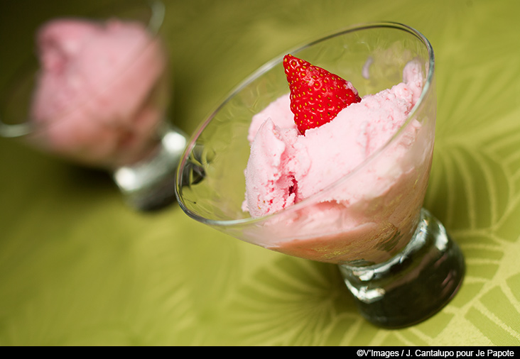 glace a la fraise