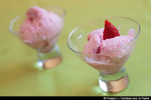 Recette Glace A La Fraise Maison Je Papote