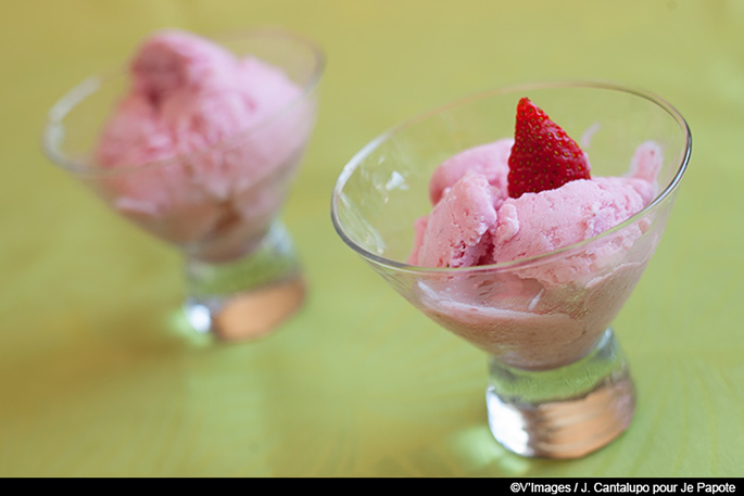 glace a la fraise