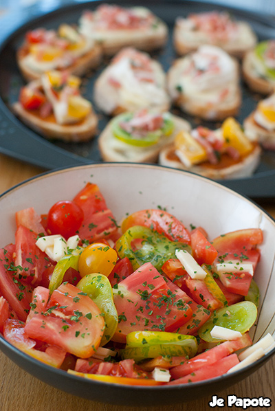 Tartines aperitives