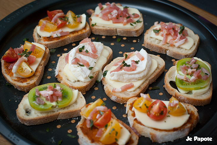 Tartines aperitives