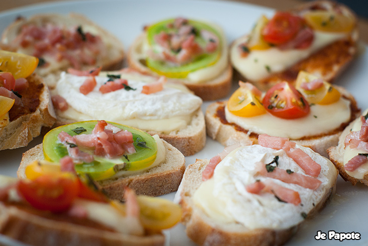 Tartines aperitives