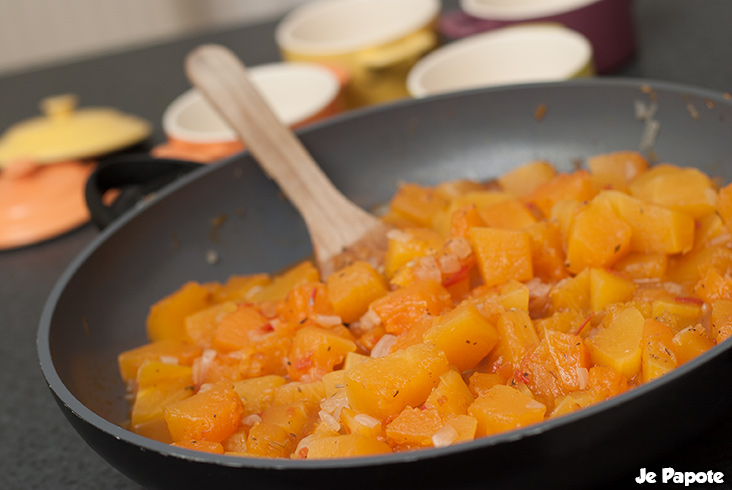 Gratin de courge en cocotte individuelle