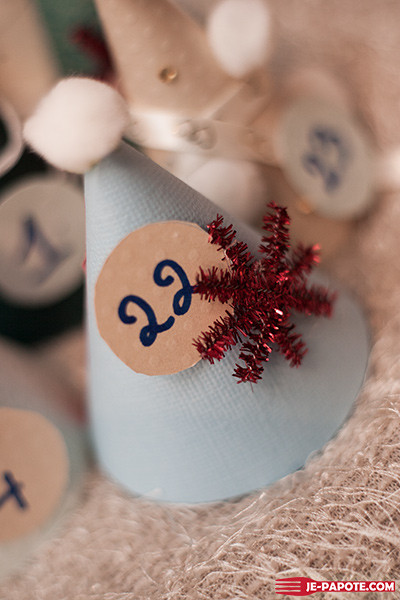 cone calendrier de l'avent