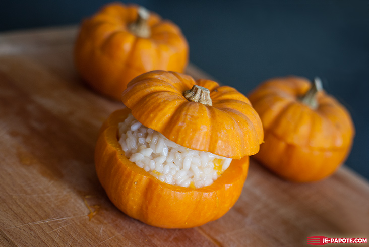 courge jack be little farcie risotto