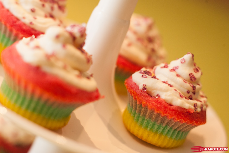 rainbow cupcake