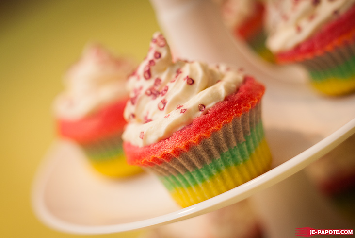 rainbow cupcake