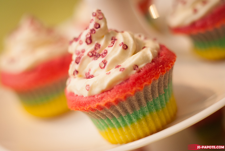 rainbow cupcake