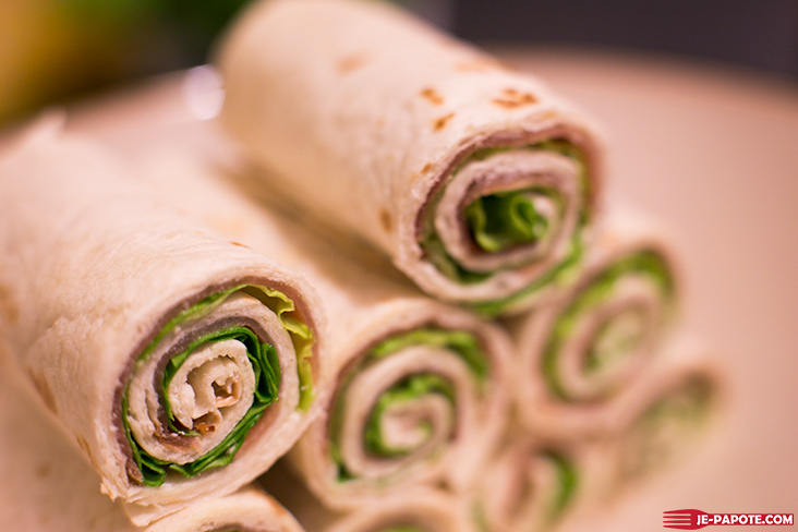 wraps jambon cru fromage