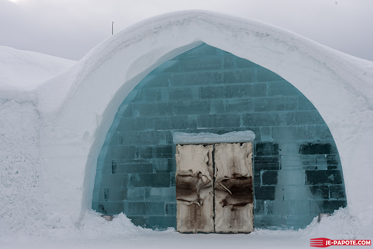 Entrée Ice Hotel Suède