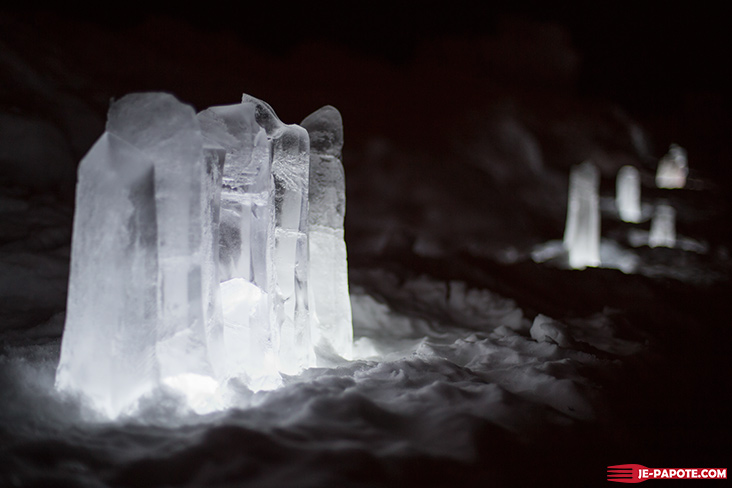 Ice Hotel Kiruna by night