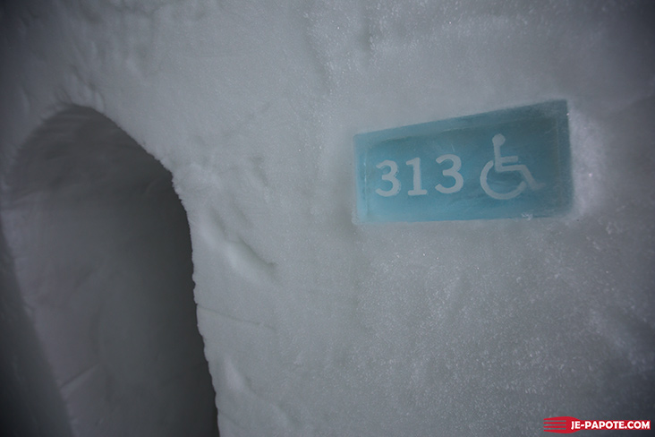 Chambre handicapée Ice Hotel