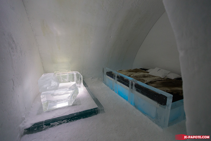 Chambre Ice Hotel Suède