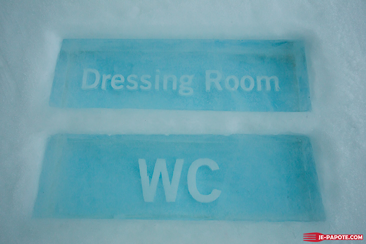 Ice Hotel Dressing Room