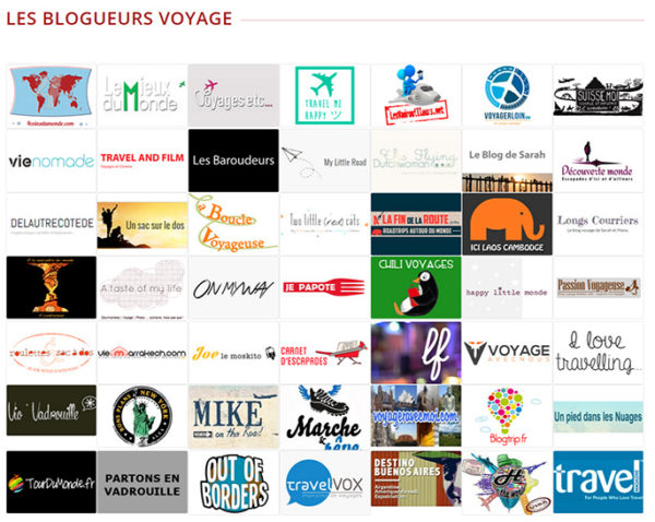 Blogueurs participants au salon des blogueurs de Voyage 2014