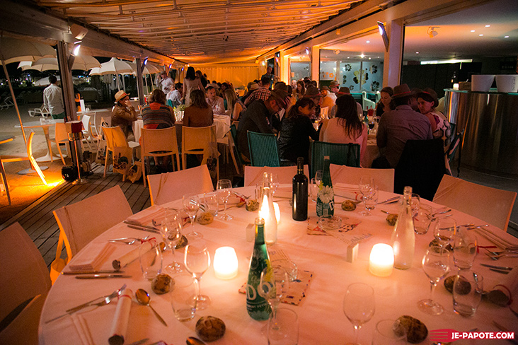 Diner des blogueurs plage 3.14 Cannes