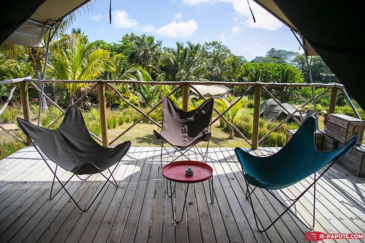 otentic eco tent terrasse