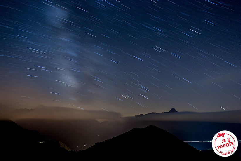 Photo des étoiles en pause longue