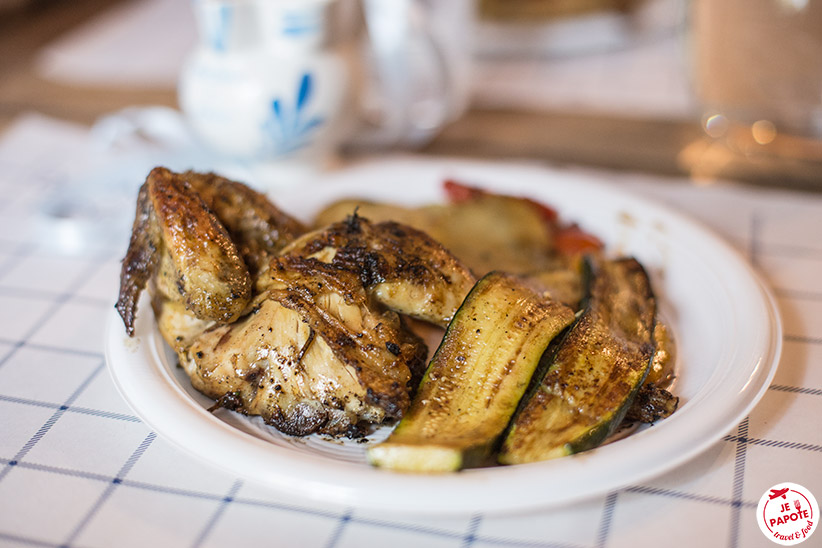 Coquelet italien et ses légumes