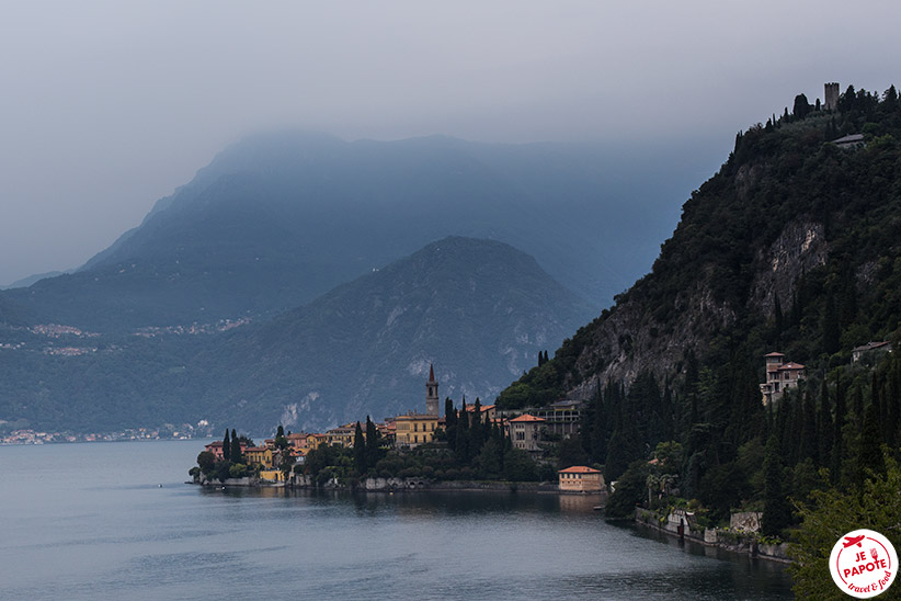 Paysage Italie du nord en train