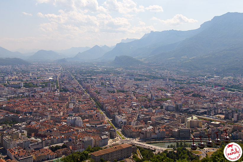 Vue depuis la Bastille, Grenoble