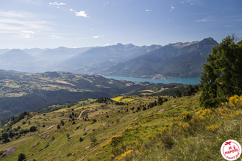 Vue lac de Serre Poncon