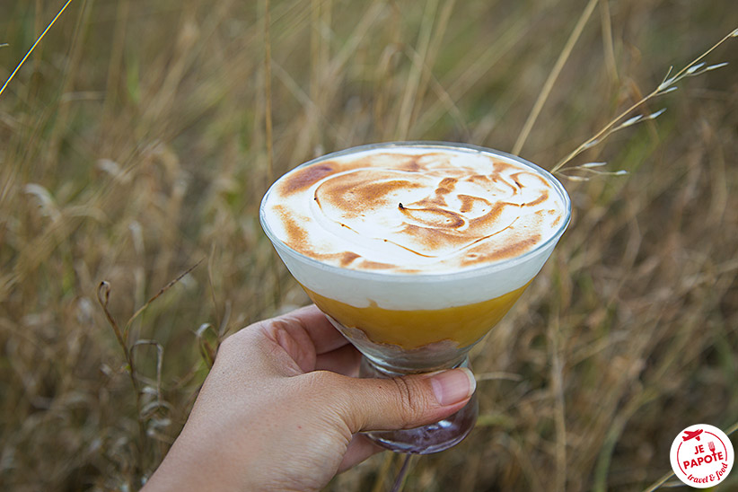 Verrine façon tarte au citron meringuee