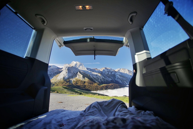 Dormir dans un van dans les Pyrénees