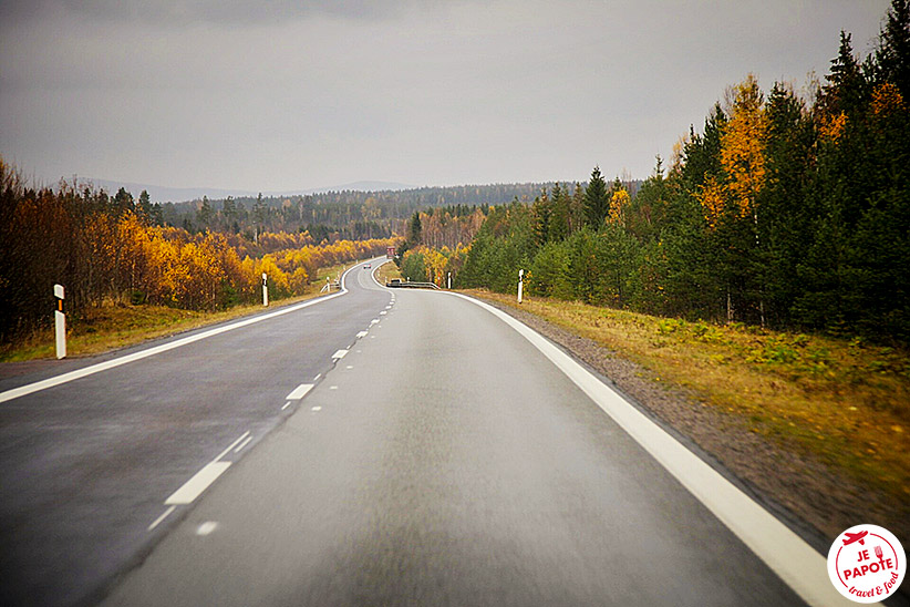 Route en Suède