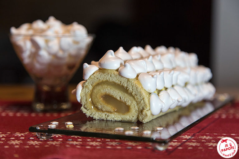 Bûche de Noël facile façon tarte au citron meringuée | Je Papote