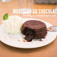 Moelleux Chocolat Chantilly caramel beurre salé