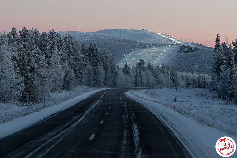 Route Levi hiver