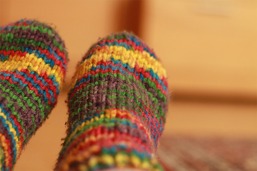 chaussette laine laponie