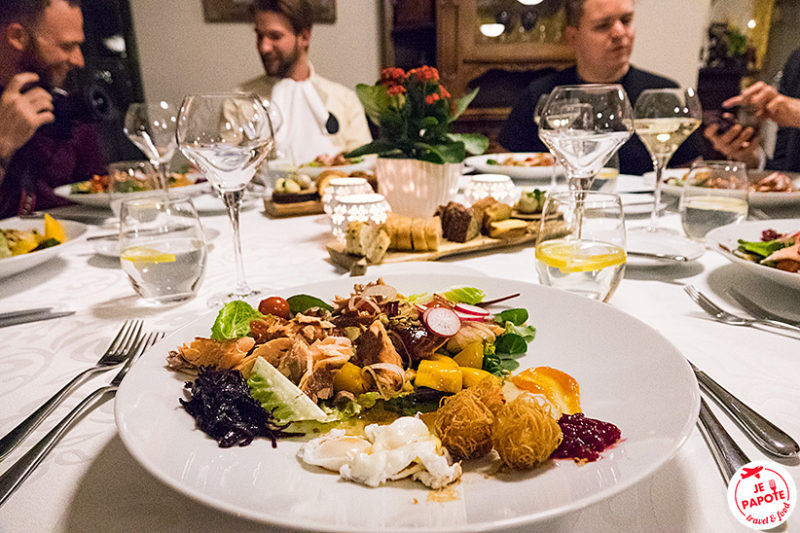 salade de truite fumée