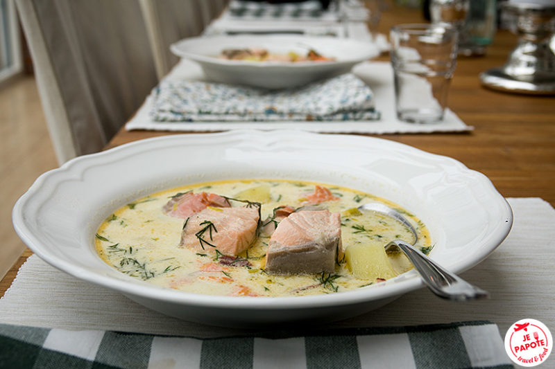 soupe de saumon finlandaise