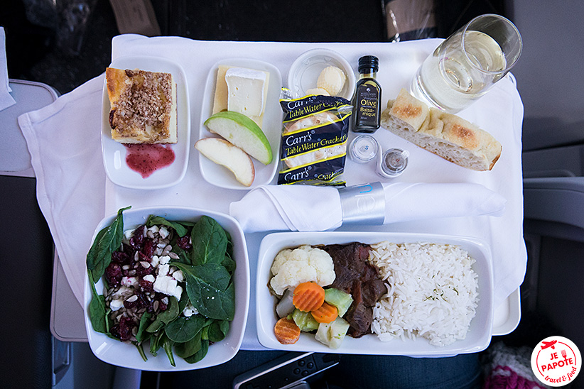 plateau repas air transat