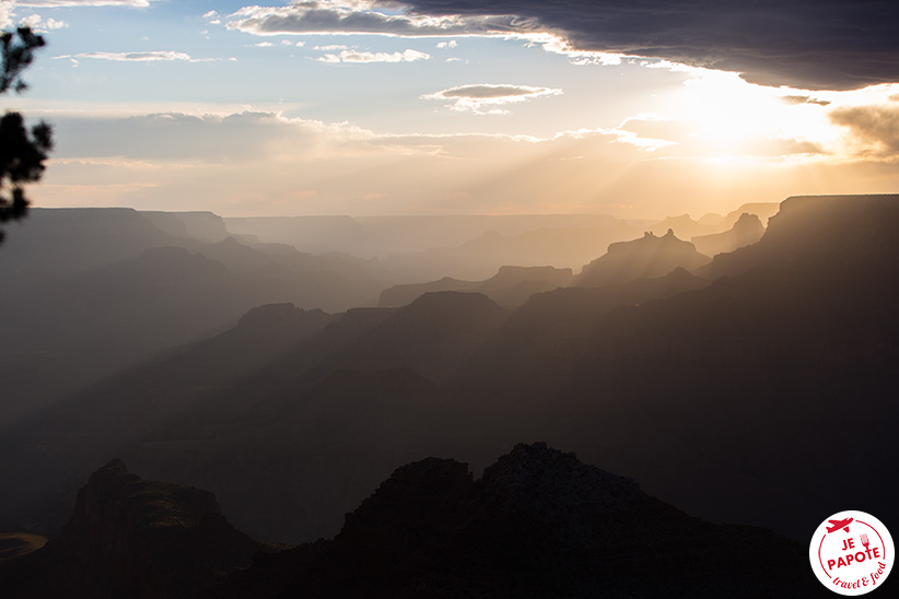 Coucher de soleil à Grand Canyon